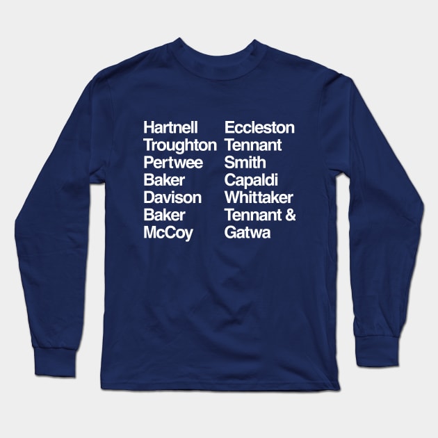 All the Doctors Long Sleeve T-Shirt by peterdy